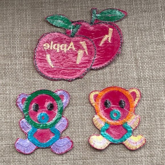 3 patches Iron On Patch Embroidery Multi Color Patch for Craft Clothes Lot of 3 - Picture 10 of 11